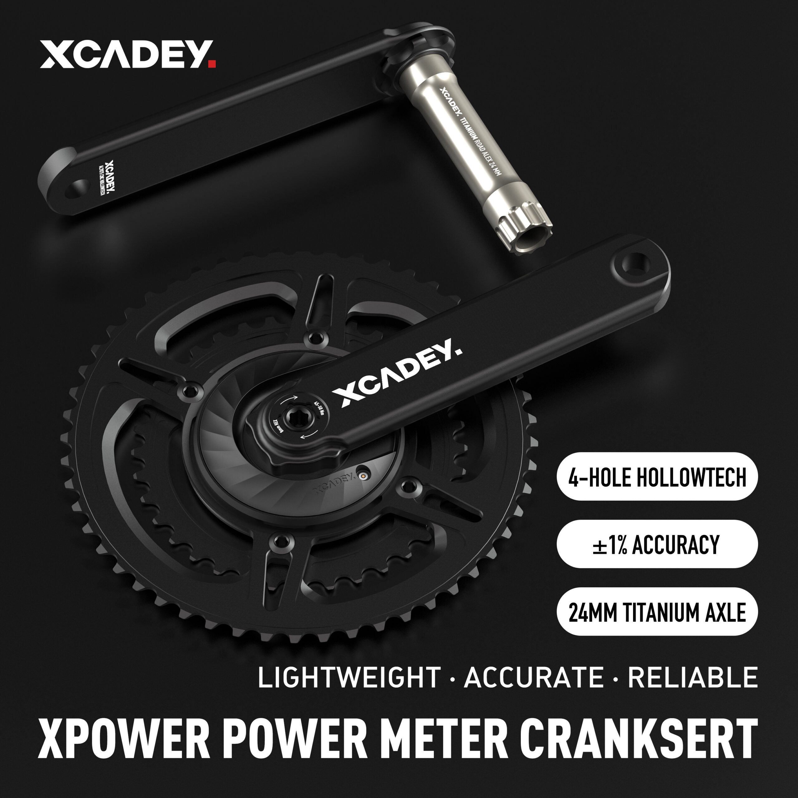 XCADEY power meter crankset details1