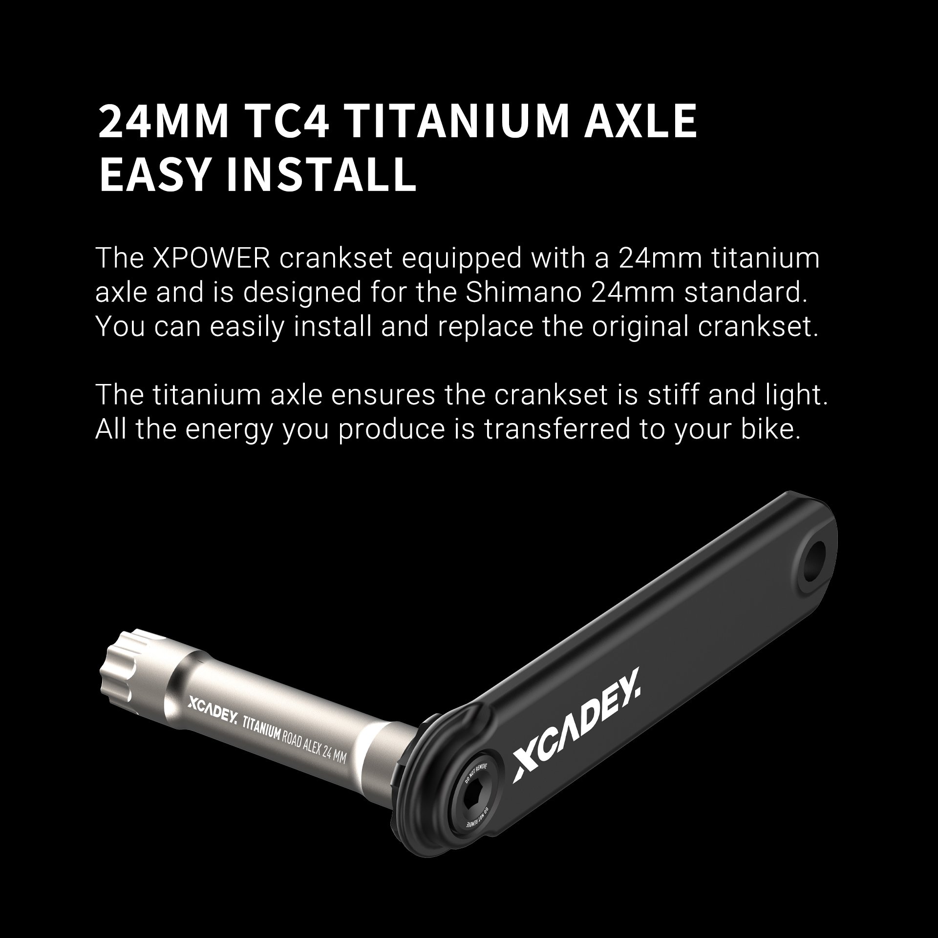 XCADEY power meter crankset details3