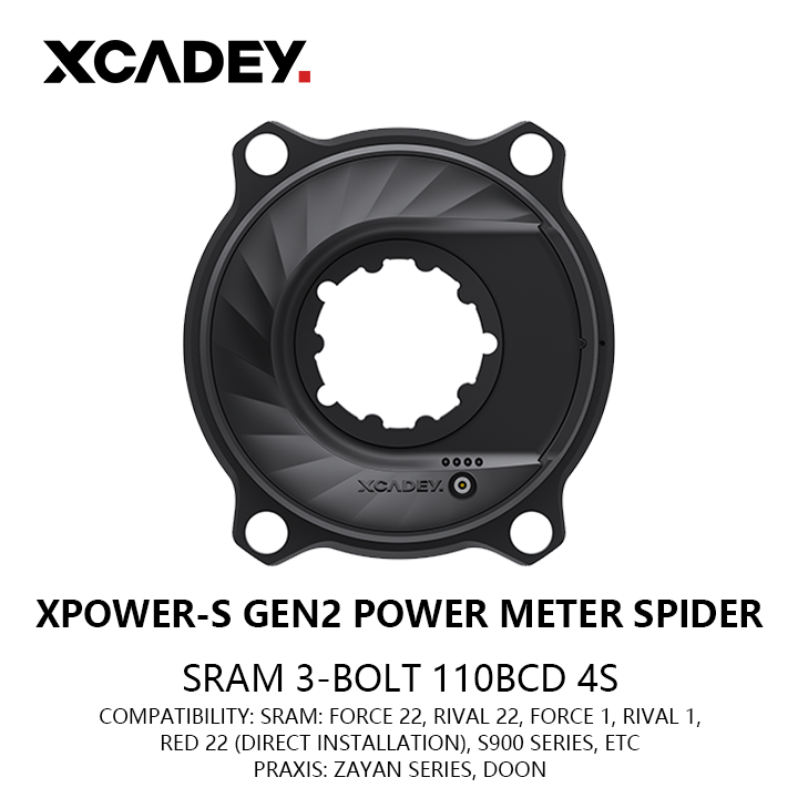 XCADEY | Bike Power Meter Spider Gen2 SRAM 3-Bolt 110Bcd-4S