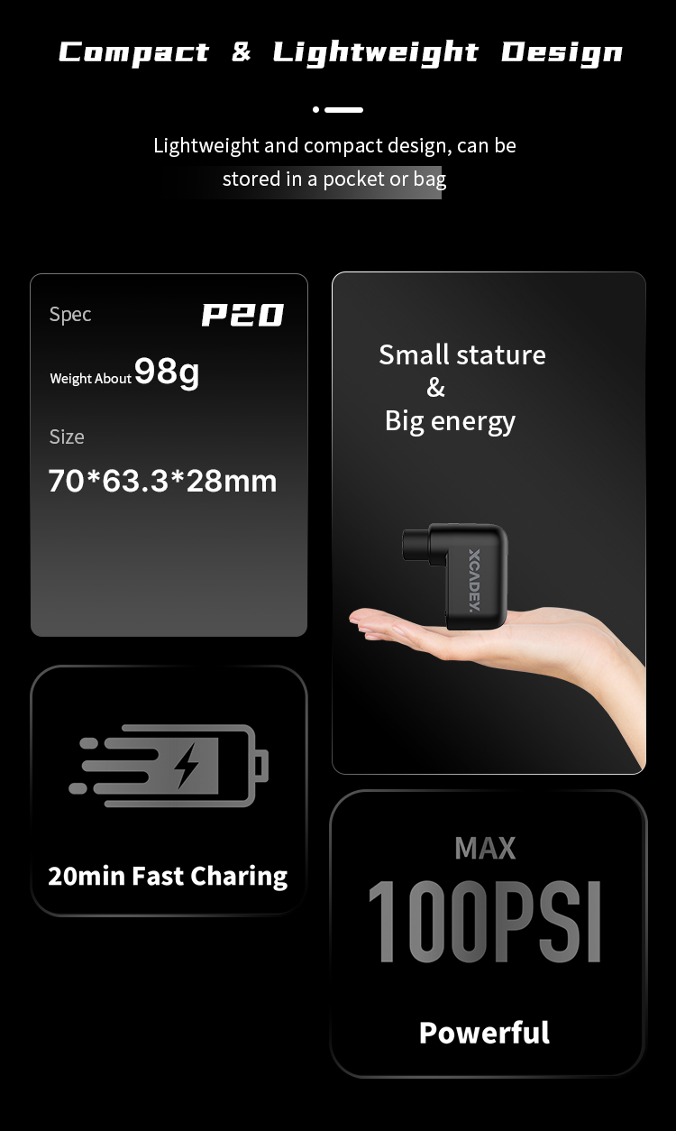 XCDEAY mini air for cycle and bike P20 details6