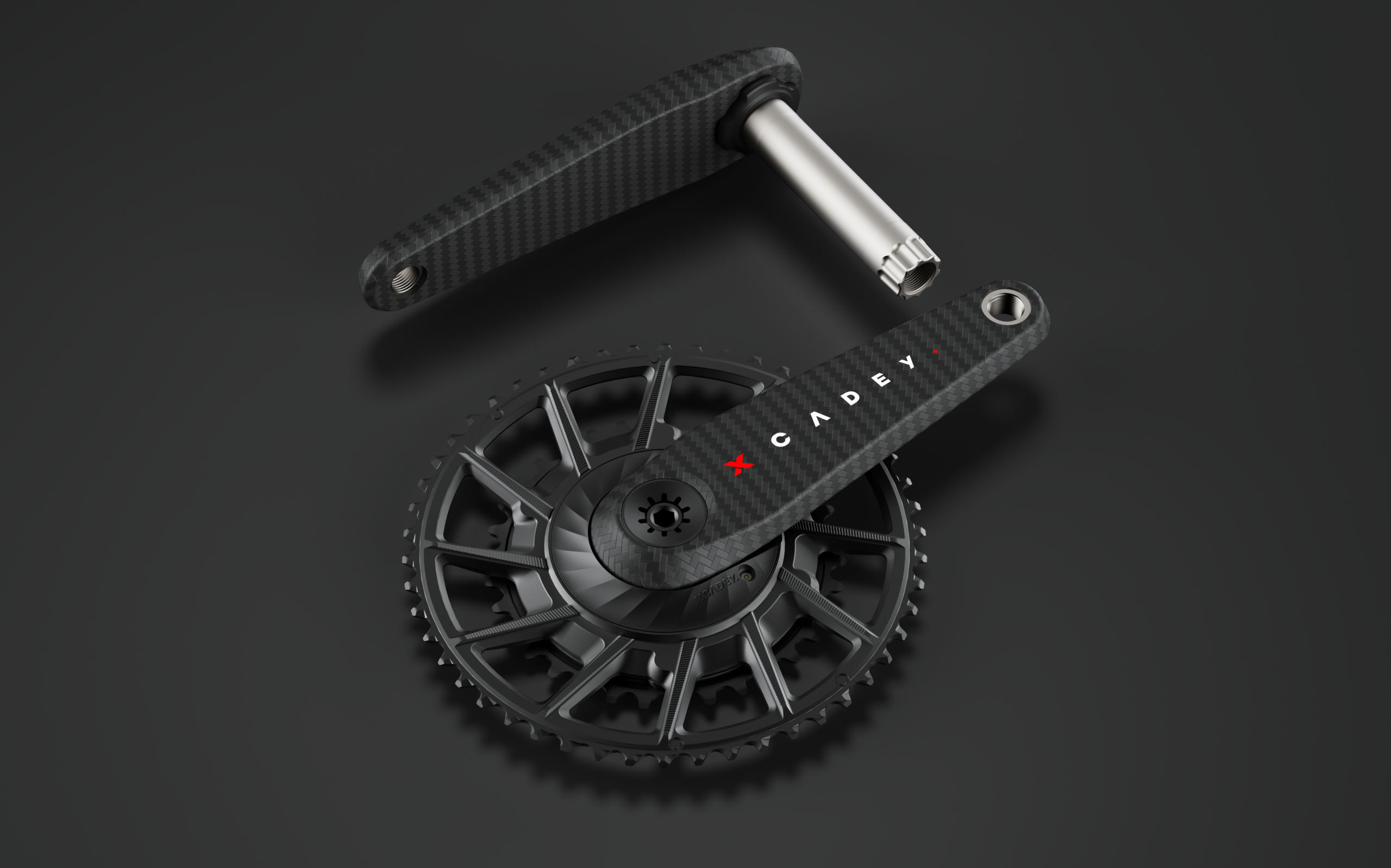 XCADEY |Power Meter Carbon Crankset 110bcd-4s with Chainring