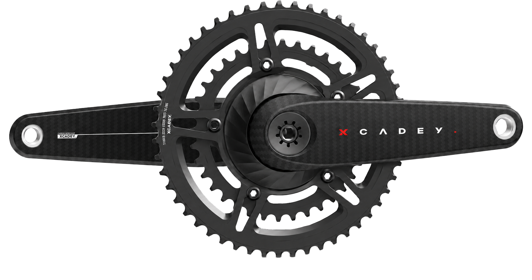 XCADEY |Power Meter Carbon Crankset 110bcd