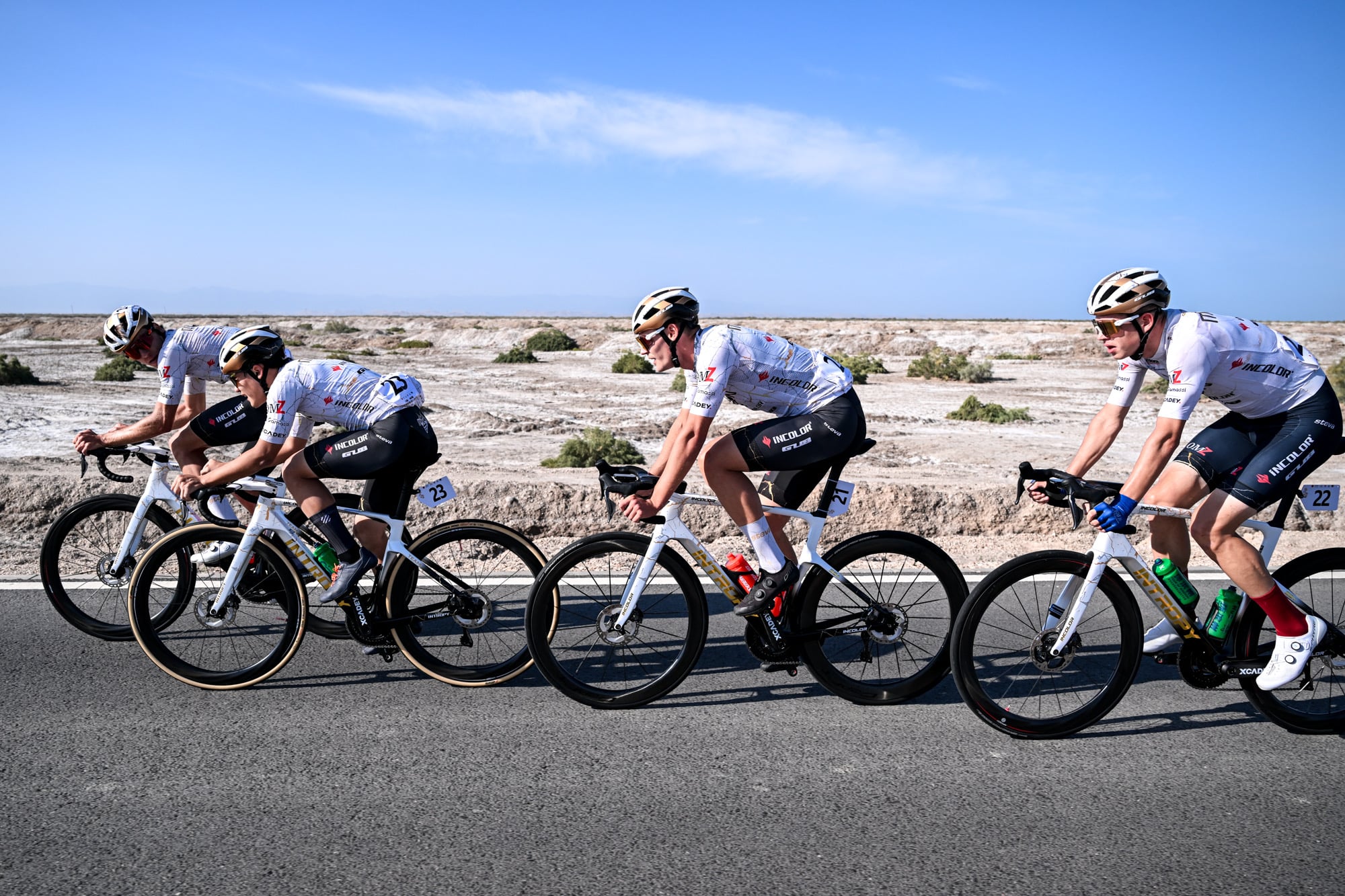 Cyclists riding together as part of the global XCADEY community