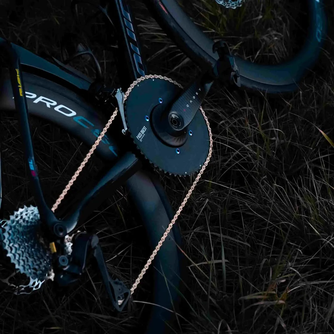 XCADEY cycling power meter and crankset installed on a performance road bike
