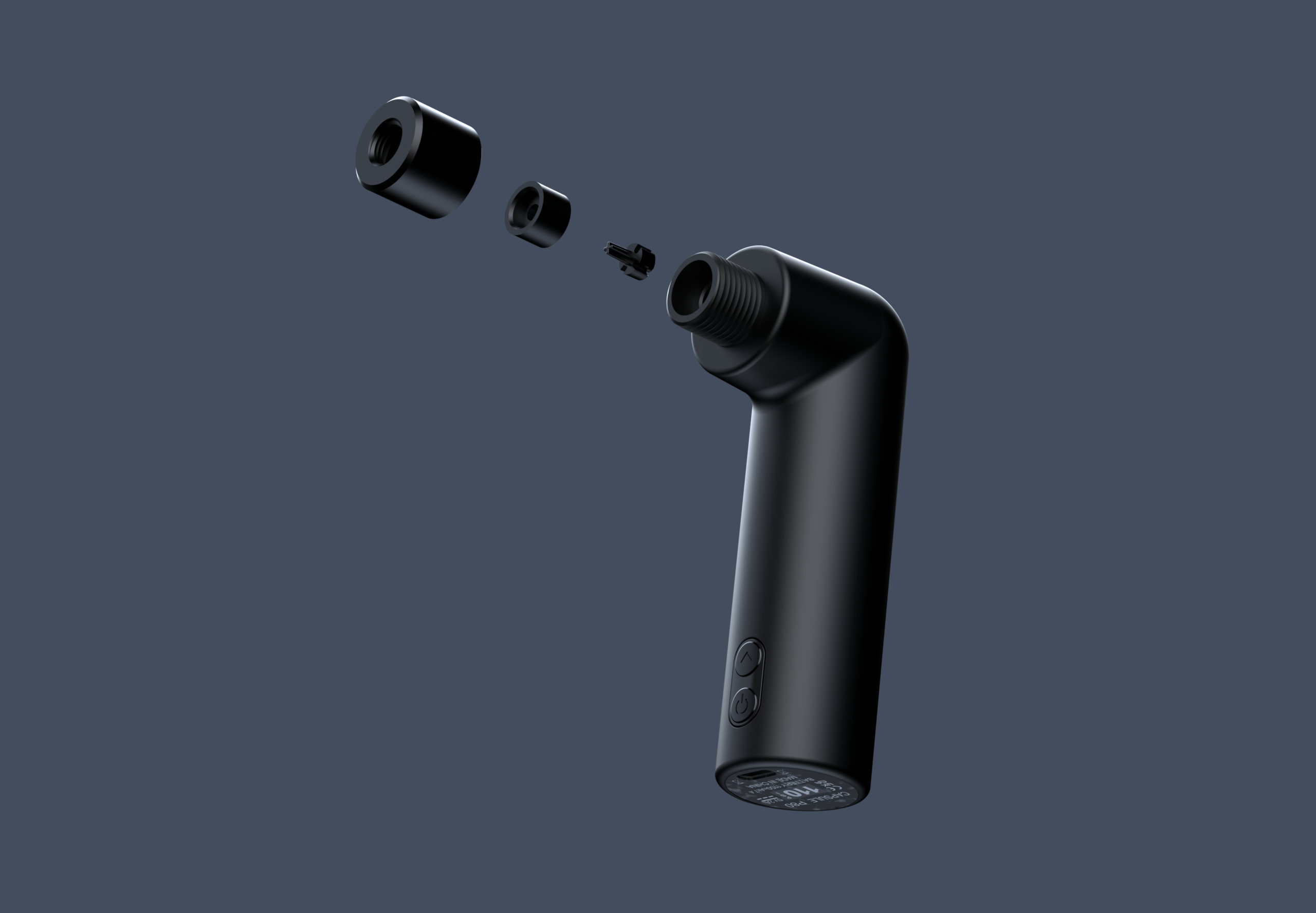 XCADEY CAPSULE P80 connected to a Schrader valve