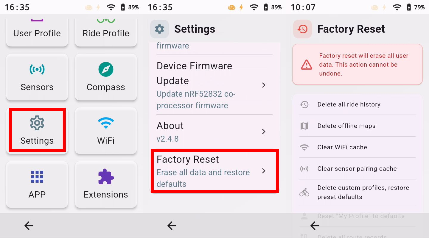 How to restore the XCADEY ALPHA 800 to factory settings