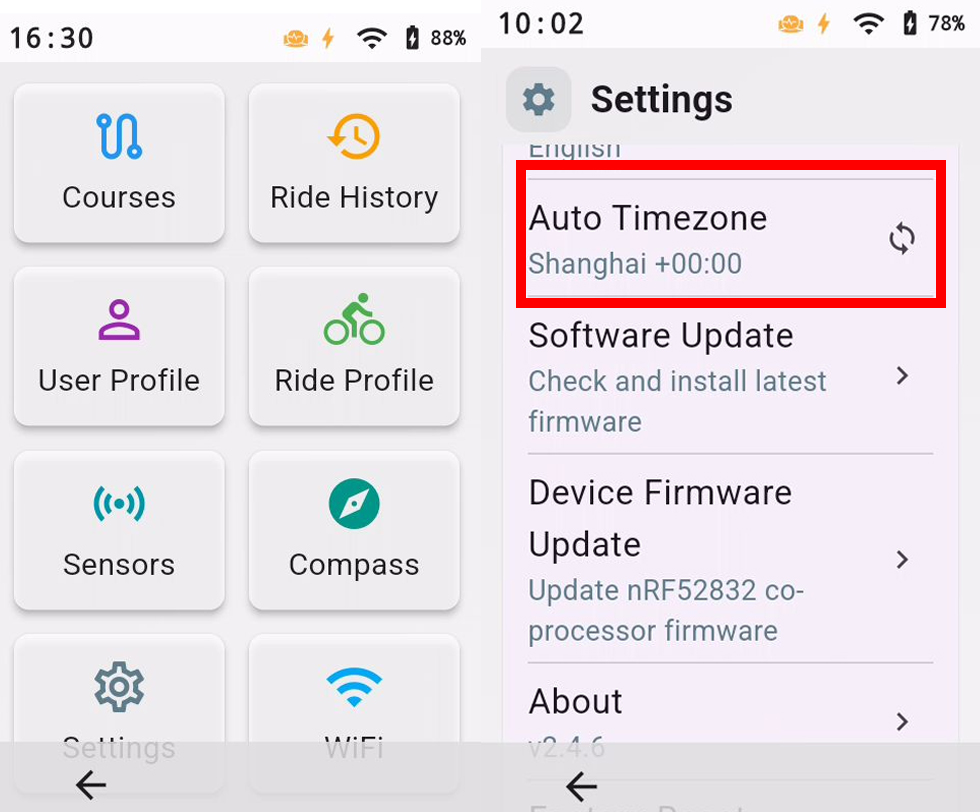 How to set the time zone on the XCADEY ALPHA 800